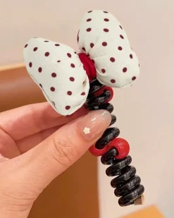 Royalfashion Gumka do włosów sprężynka z kokardką Ribbon Coil