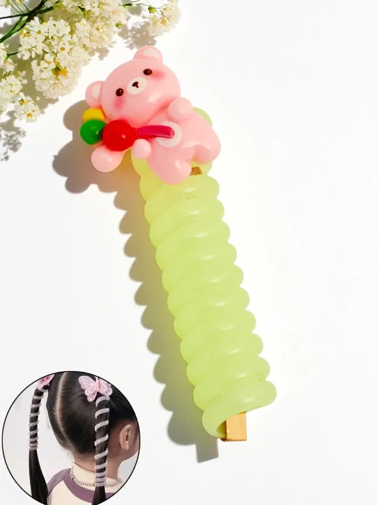 Royalfashion Gumka do włosów sprężynka z misiem Teddy Twist