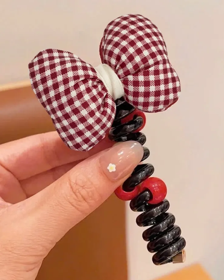 Royalfashion Gumka do włosów sprężynka z kokardką Ribbon Coil