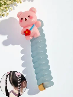 Royalfashion Gumka do włosów sprężynka z misiem Teddy Twist