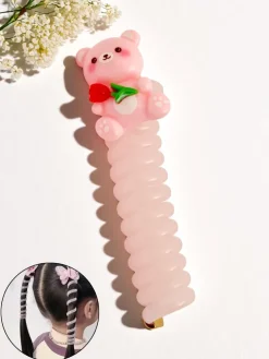 Royalfashion Gumka do włosów sprężynka z misiem Teddy Twist