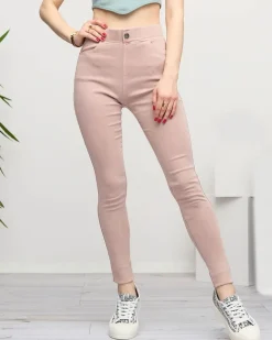 Royalfashion Jasnoróżowe tregginsy damskie