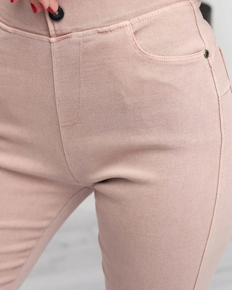 Royalfashion Jasnoróżowe tregginsy damskie