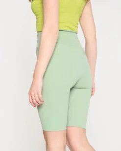 Royalfashion Jasnozielone damskie legginsy kolarki