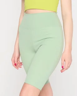 Royalfashion Jasnozielone damskie legginsy kolarki