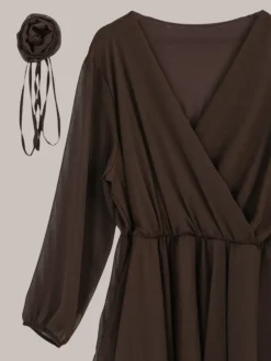 Royalfashion Klasyczna damska sukienka do kolana