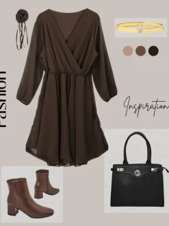 Royalfashion Klasyczna damska sukienka do kolana