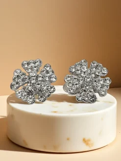 Royalfashion Klipsy kolczyki damskie z cyrkoniami