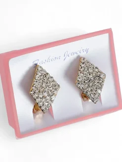 Royalfashion Klipsy kolczyki damskie z cyrkoniami