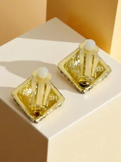 Royalfashion Klipsy kolczyki damskie z cyrkoniami