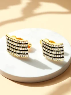 Royalfashion Klipsy kolczyki damskie z cyrkoniami