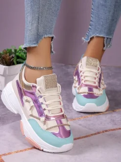 Royalfashion Kolorowe sneakersy damskie Casiia