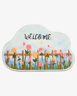 Royalfashion Kolorowy dywanik wycieraczka z kwiatkami 50x80