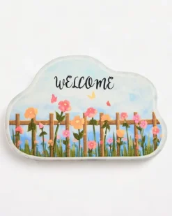 Royalfashion Kolorowy dywanik wycieraczka z kwiatkami 40x60