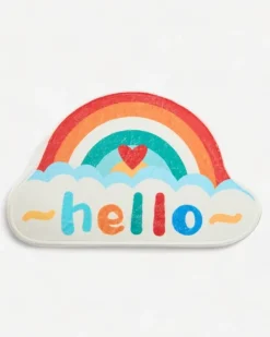 Royalfashion Kolorowy dywanik wycieraczka z tęczą 40x60