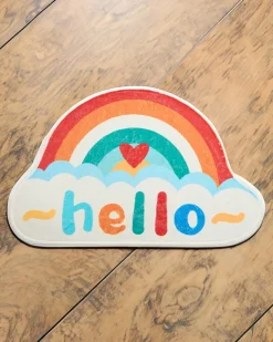 Royalfashion Kolorowy dywanik wycieraczka z tęczą 40x60