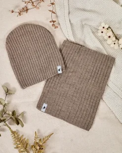 Royalfashion Komplet zimowy uniwersalny- czapka typu beanie z kominem