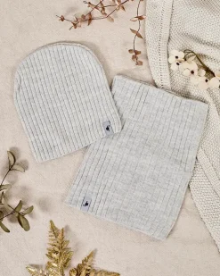 Royalfashion Komplet zimowy uniwersalny- czapka typu beanie z kominem