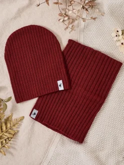 Royalfashion Komplet zimowy uniwersalny- czapka typu beanie z kominem