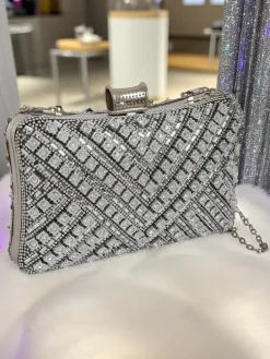 Royalfashion Kopertowa torebka damska z cyrkoniami Seraphine Glint