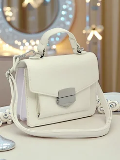 Royalfashion Kopertowa torebka damska z rączką Amalthea Avorio