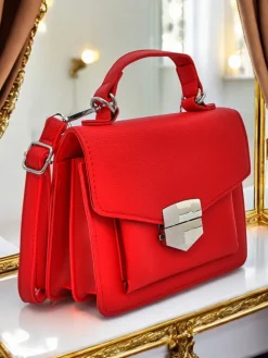 Royalfashion Kopertowa torebka damska z rączką Amalthea Avorio