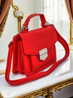 Royalfashion Kopertowa torebka damska z rączką Amalthea Avorio