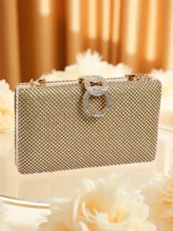 Royalfashion Kopertowa torebka damska z cyrkoniami Armeddo