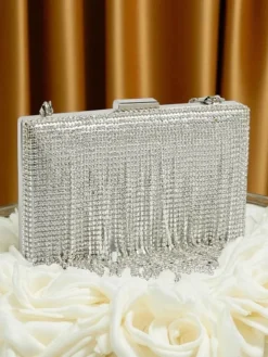 Royalfashion Kopertowa torebka damska z cyrkoniami Frendello