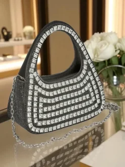 Royalfashion Kopertowa torebka damska z cyrkoniami Myra Quill