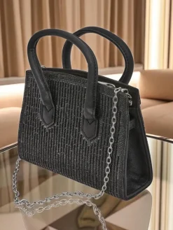 Royalfashion Kopertowa torebka damska z cyrkoniami Seren Voux