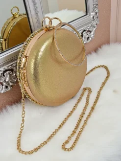 Royalfashion Kopertowa torebka damska z cyrkoniami Elira Noir