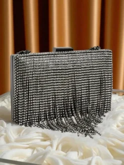 Royalfashion Kopertowa torebka damska z cyrkoniami Frendello