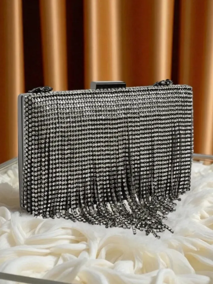 Royalfashion Kopertowa torebka damska z cyrkoniami Frendello