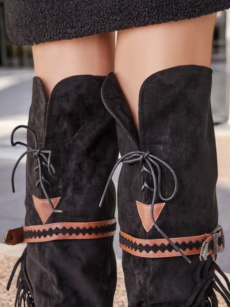 Royalfashion Kozaki damskie za kolano Eliferse