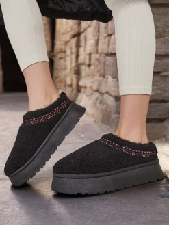 Royalfashion Krótkie buty a'la śniegowce damskie Esel