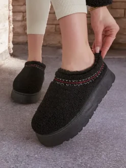 Royalfashion Krótkie buty a'la śniegowce damskie Esel