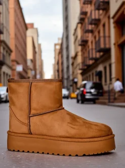 Royalfashion Krótkie buty a'la śniegowce damskie Eforte