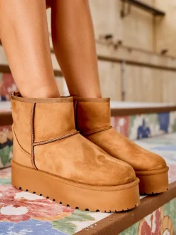 Royalfashion Krótkie buty a'la śniegowce damskie Eforte