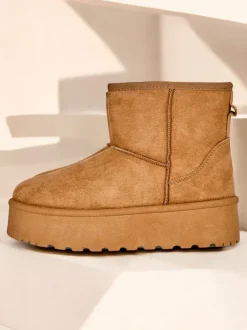 Royalfashion Krótkie buty a'la śniegowce damskie Eforte