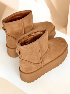 Royalfashion Krótkie buty a'la śniegowce damskie Eforte