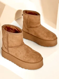 Royalfashion Krótkie buty a'la śniegowce damskie Eforte