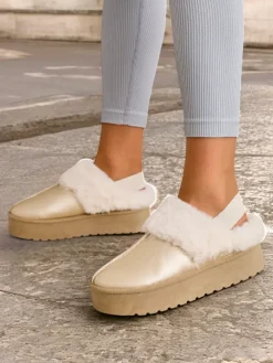 Royalfashion Krótkie buty a'la śniegowce bez pięty damskie Ebiz