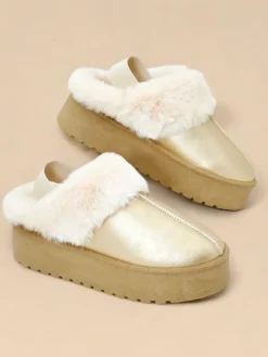 Royalfashion Krótkie buty a'la śniegowce bez pięty damskie Ebiz