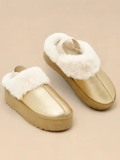 Royalfashion Krótkie buty a'la śniegowce bez pięty damskie Ebiz