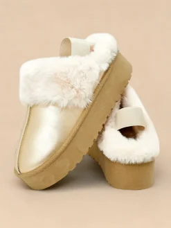 Royalfashion Krótkie buty a'la śniegowce bez pięty damskie Ebiz