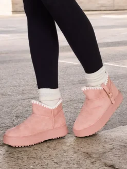 Royalfashion Krótkie buty a'la śniegowce damskie Ewioz