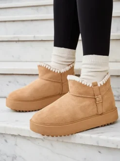 Royalfashion Krótkie buty a'la śniegowce damskie Ewioz