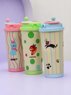 Royalfashion Kubek termiczny z ustnikiem i czujnikiem temperatury Cute Animals