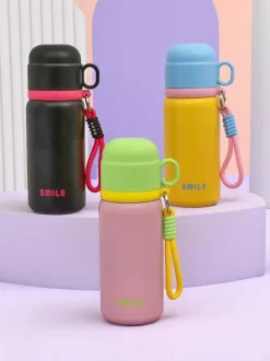 Royalfashion Kubek termiczny termos z kubeczkiem Happy Smile